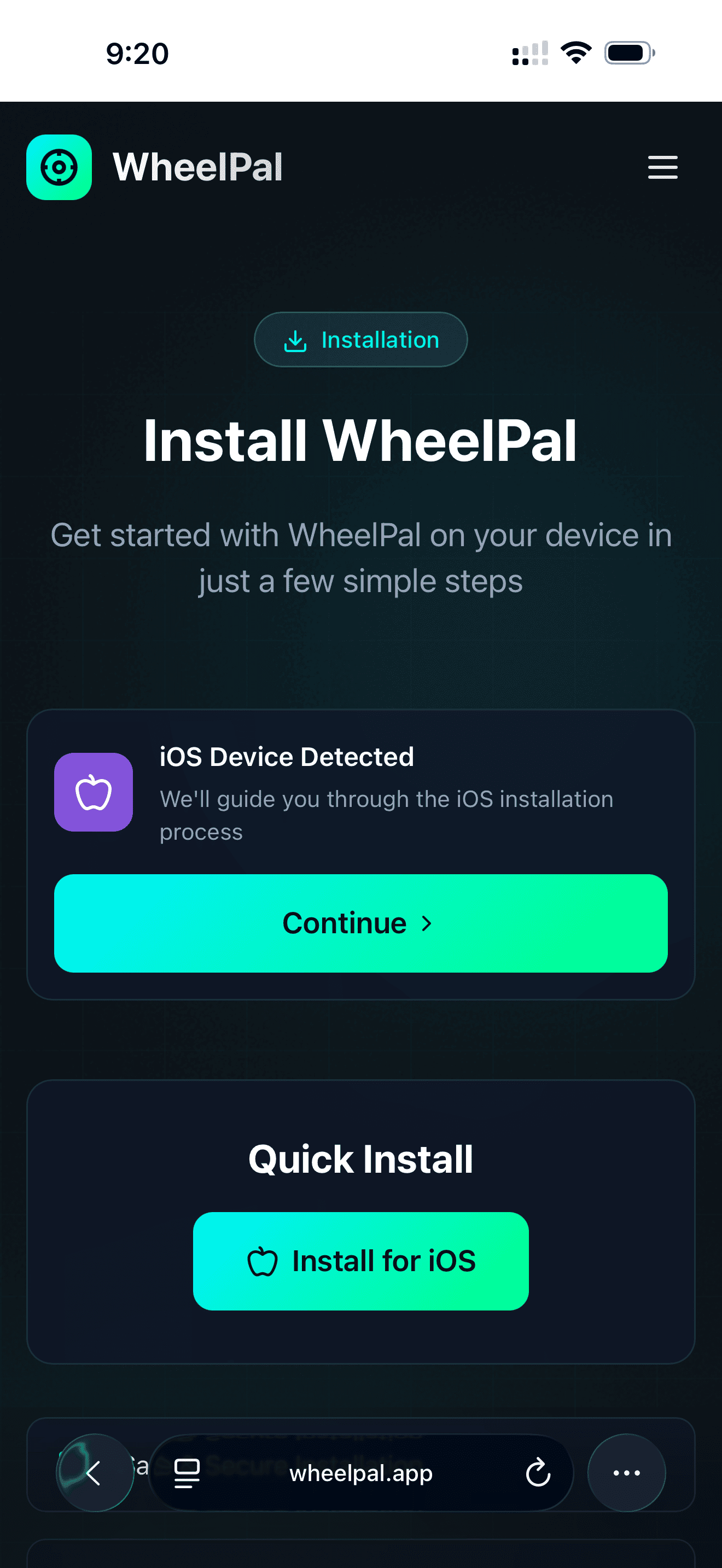install-wheelpal