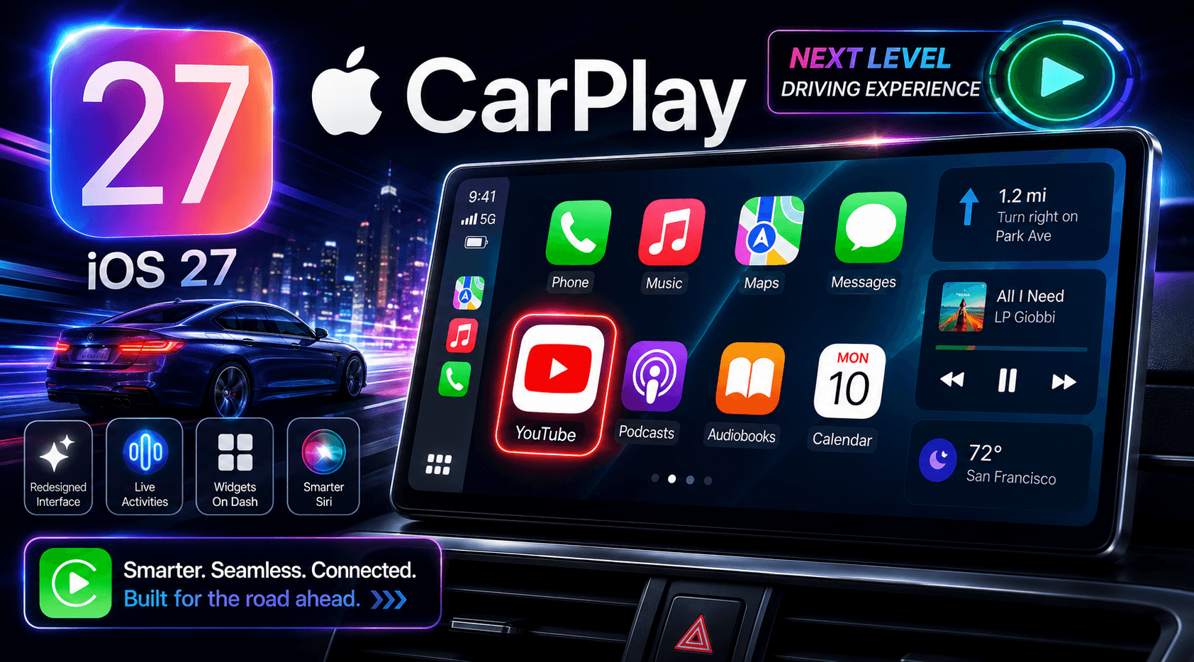 YouTube on Apple CarPlay with iOS 27: What to Expect
